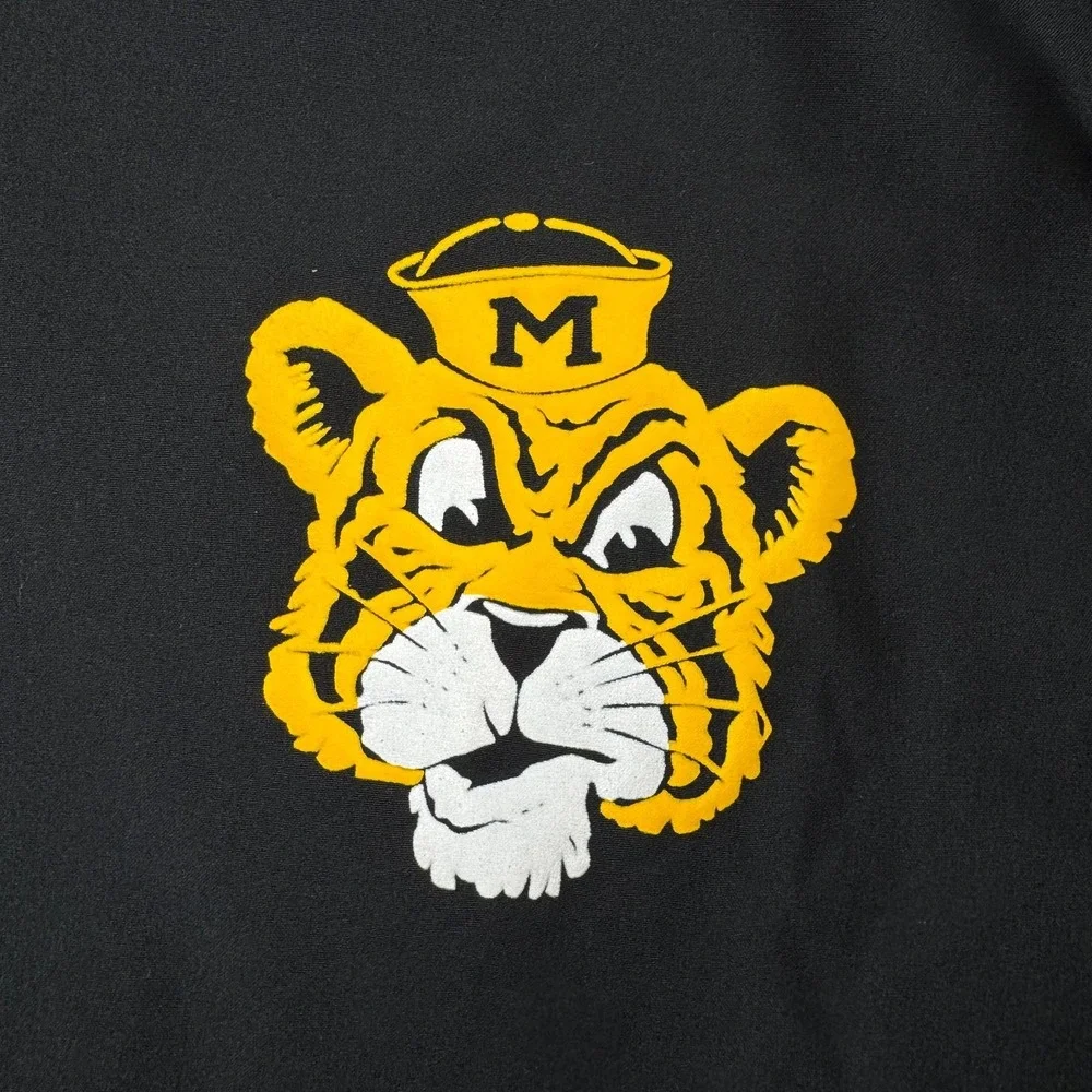Nike Dri Fit Missouri Tigers Pro Half Zip Packable Jacket Black Womens Large L